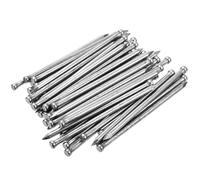 sourcing map Finishing Nails 80pcs 100mm 4 Inch Hand-Drive Hardware Carbon Steel Nail Lost Head Nail