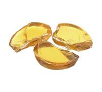 sourcing map Fire Glass for Fire Pit, 0.9 Pounds High Luster Reflective Tempered Glass Rocks for Natural Propane Fireplace, 5-8cm, Amber