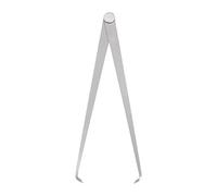 sourcing map Firm Joint Inside Caliper 250mm 10 Inch Tool Steel Firm Friction Joint Internal Measurement Tool for Carving Shaping Modeling, Silver