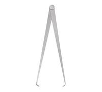 sourcing map Firm Joint Inside Caliper 300mm 12 Inch Tool Steel Firm Friction Joint Internal Measurement Tool for Carving Shaping Modeling, Silver