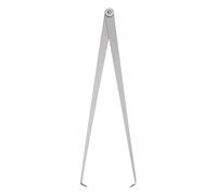 sourcing map Firm Joint Inside Caliper 400mm 16 Inch Tool Steel Firm Friction Joint Internal Measurement Tool for Carving Shaping Modeling, Silver