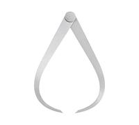 sourcing map Firm Joint Outside Caliper 150mm 6 Inch Tool Steel Firm Friction Joint Internal Measurement Tool for Carving Shaping Modeling, Silver
