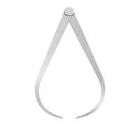 sourcing map Firm Joint Outside Caliper 200mm 8 Inch Tool Steel Firm Friction Joint Internal Measurement Tool for Carving Shaping Modeling, Silver