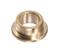 sourcing map Flange Bearing Sleeve 16mm Bore 22mm OD 12mm Length 3mm Flange Thickness Bronze Bushing Self-Lubricating Bushings Sleeve for Industrial Equipment