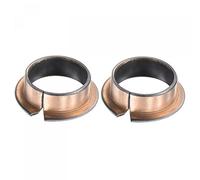sourcing map Flanged Sleeve Bearings 20mm Bore x 23mm OD x 10mm Length x 29mm Flange Dia x 1.5mm Flange Thickness Wrapped Oilless Bushings 2pcs