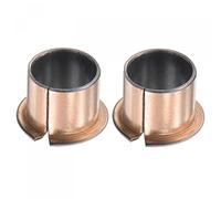 sourcing map Flanged Sleeve Bearings 20mm ID x 23mm OD x 20mm Length x 30mm Flange Diameter x 1.5mm Flange Thickness Wrapped Oil Free Bushings 2pcs