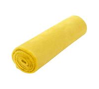 sourcing map Flannel Fleece Blanket Soft Lightweight Plush Microfiber Bed or Couch Blanket, Yellow 70 x 100cm