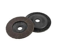 sourcing map Flap Disc, 120-grits 4" x 5/8" Abrasive Grinding Wheel Flap Sanding Disc Aluminum Oxide 2pcs