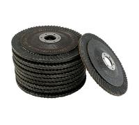 sourcing map Flap Disc, 240 Grit 4" x 5/8" Abrasive Grinding Wheel Flap Sanding Disc Aluminum Oxide 10pcs