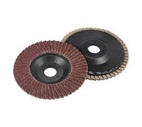 sourcing map Flap Disc, 240 Grit 4" x 5/8" Abrasive Grinding Wheel Flap Sanding Disc Aluminum Oxide 2pcs