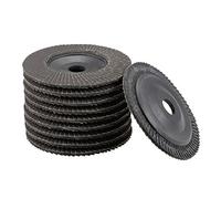 sourcing map Flap Discs, 240-grits 4" x 5/8" Abrasive Grinding Wheel Flap Sanding Discs Aluminum Oxide 10pcs