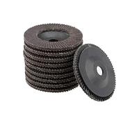 sourcing map Flap Discs, 60-grits 4" x 5/8" Abrasive Grinding Wheel Flap Sanding Discs Aluminum Oxide 10pcs
