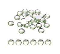 sourcing map Flat Back Round Acrylic Rhinestones,10mm SS45 Light Green Flatback Crystal Rhinestones for Crafts Clothes Shoes DIY Decoration Gifts 100Pcs