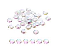 sourcing map Flat Back Round Acrylic Rhinestones,16mm Starry Sky Flatback Crystal Rhinestones for Crafts Clothes Shoes DIY Decoration Gifts 50Pcs