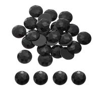 sourcing map Flat Back Round Acrylic Rhinestones,30mm Black Flatback Crystal Rhinestones for Crafts Clothes Shoes DIY Decoration Gifts 25Pcs