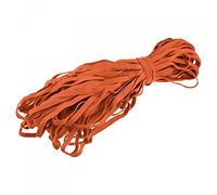 sourcing map Flat Elastic Cord for Sewing 1/4 inch 6mm 33 Yards Knit Heavy Stretch Strap Cord Rope for Crafts DIY Orange Red