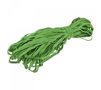 sourcing map Flat Elastic Cord for Sewing 1/4 inch 6mm 33 Yards Knit Heavy Stretch Strap Cord Rope for Crafts DIY Lawn Green