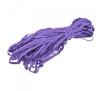 sourcing map Flat Elastic Cord for Sewing 1/4 inch 6mm 33 Yards Knit Heavy Stretch Strap Cord Rope for Crafts DIY Light Purple