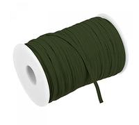 sourcing map Flat Elastic Cord for Sewing 1/8 inch 3mm 109 Yards Knit Heavy Stretch Strap Cord Spool for Crafts DIY Army Green