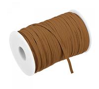 sourcing map Flat Elastic Cord for Sewing 1/8 inch 3mm 109 Yards Knit Heavy Stretch Strap Cord Spool for Crafts DIY Light Brown