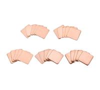 sourcing map Flat IC Chipset Thermal Copper Heatsink for CPU GPU RAM 15 x 15mm with Thickness 0.3/0.5/0.8/1.0/1.5mm Total 25pcs