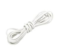sourcing map Flat Leather Cord, 3.3 Yard 3mm Leather String Strips Lacing for DIY Crafts Making Bracelet Purse Strap, Pure White