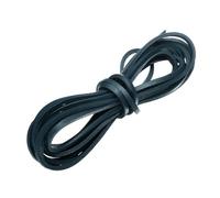 sourcing map Flat Leather Cord, 3.3 Yard 3mm Leather String Strips Lacing for DIY Crafts Making Bracelet Purse Strap, Dark Blue