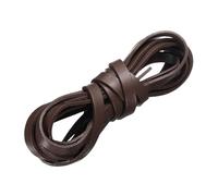 sourcing map Flat Leather Cord, 3.3 Yard 8mm Leather String Strips Lacing for DIY Crafts Making Bracelet Purse Strap, Deep Coffee