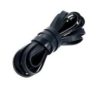 sourcing map Flat Leather Cord, 5.5 Yard 10mm Leather String Strips Lacing for DIY Crafts Making Bracelet Purse Strap, Indigo