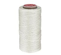 sourcing map Flat Leather Sewing Waxed Thread, 140m / 153 Yards Polyester Wax String, 300D Wax Stitching Cord for Leather Crafts, Bookbinding, Bracelets Braided, Milky White