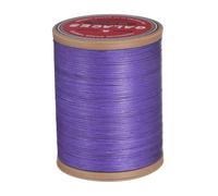 sourcing map Flat Leather Sewing Waxed Thread, 190m / 208 Yards Polyester Wax String, 100D Wax Stitching Cord for Leather Crafts, Bookbinding, Bracelets Braided, Light Purple