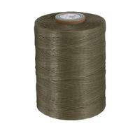 sourcing map Flat Leather Sewing Waxed Thread, 780m / 853 Yards Wax Polyester String, 0.8mm Waxed Stitching Cord for Leather Crafts, Bookbinding, Bracelets Braided, Tawny