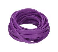 sourcing map Flat Leather Strap, 0.3 Inch Wide 118 Inch Length Double Stitching Leather Cord Strips for Belts Bag Straps Craft Projects, Dark Purple