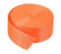 sourcing map Flat Nylon Webbing Strap 1.5 Inch 10 Yards Bright Orange for Backpack