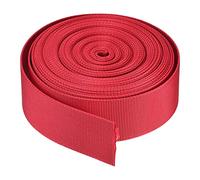 sourcing map Flat Nylon Webbing Strap 1.5 Inch 10 Yards Bright Red for Backpack, Luggage-rack
