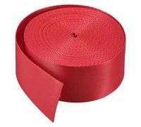sourcing map Flat Nylon Webbing Strap 1.5 Inch 10 Yards Red for Backpack, Luggage-Rack