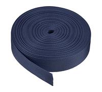 sourcing map Flat Nylon Webbing Strap 1 Inch 10 Yards Dark Blue for Backpack, Luggage-rack