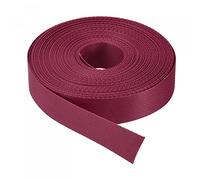 sourcing map Flat Nylon Webbing Strap 1 Inch 15 Yards Dark Red for Backpack, Cargo Strap, Luggage-rack