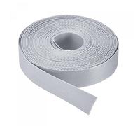 sourcing map Flat Nylon Webbing Strap 1 Inch 15 Yards Silver Tone for Backpack, Cargo Strap, Luggage-rack