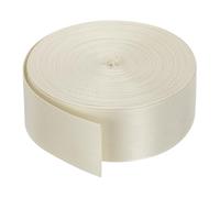 sourcing map Flat Nylon Webbing Strap 2 Inch 25 Yards Polypropylene Webbing Milky White for Backpack, Luggage-rack, Outdoor Climbing, DIY Craft