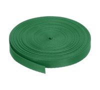 sourcing map Flat Nylon Webbing Strap 3/8 Inch 10 Yards Polypropylene Webbing Green for Backpack, Luggage-rack, Outdoor Climbing, DIY Craft