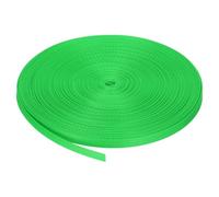 sourcing map Flat Nylon Webbing Strap 3/8 Inch 50 Yards Polypropylene Webbing Apple Green for Backpack, Luggage-rack, Outdoor Climbing, DIY Craft