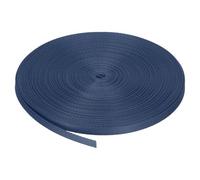 sourcing map Flat Nylon Webbing Strap 3/8 Inch 50 Yards Polypropylene Webbing Dark Blue for Backpack, Luggage-rack, Outdoor Climbing, DIY Craft