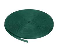 sourcing map Flat Nylon Webbing Strap 3/8 Inch 50 Yards Polypropylene Webbing Dark Green for Backpack, Luggage-rack, Outdoor Climbing, DIY Craft