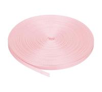 sourcing map Flat Nylon Webbing Strap 3/8 Inch 50 Yards Polypropylene Webbing Light Rose Pink for Backpack, Luggage-rack, Outdoor Climbing, DIY Craft