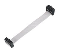 sourcing map Flat Ribbon Cable 10 Pins 2.54mm Pitch 10cm Length FC-FC | IDC Connector Dual Female Connector Flat Ribbon Cable Wire for Industrial Electronics,Grey