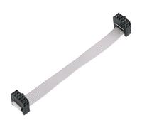 sourcing map Flat Ribbon Cable 8 Pins 2.54mm Pitch 10cm Length FC-FC | IDC Connector Dual Female Connector Flat Ribbon Cable Wire for Industrial Electronics,Grey