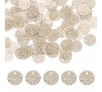 sourcing map Flat Round Sequins, 600Pcs 10mm/0.4 Inch Loose Paillettes Bling Champagne Craft Sewing Sequins with Single Side Hole for DIY, Embroidery Clothing, Jewelry Making