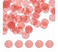 sourcing map Flat Round Sequins, 600Pcs 10mm/0.4 Inch Loose Paillettes Bling Watermelon Red Craft Sewing Sequins with Single Side Hole for DIY, Embroidery Clothing, Jewelry Making