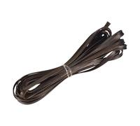 sourcing map Flat Waxed Threads,5 Yard 4mm Leather Sewing Thread Polyester Waxed String for Hand Sewing Weaving Bracelet Necklace DIY Craft, Brown